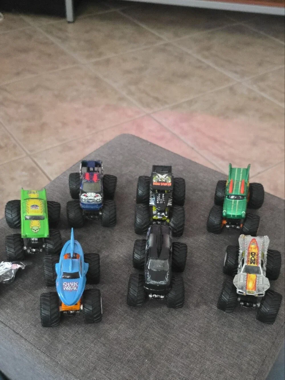 Monster Truck Toy Pack - Blue, Green, Black, Yellow, Orange